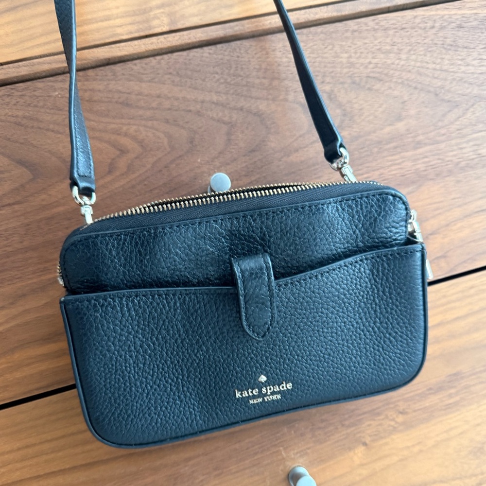 Kate Spade Leila Small Tab Crossbody Black - Picture 3 of 7